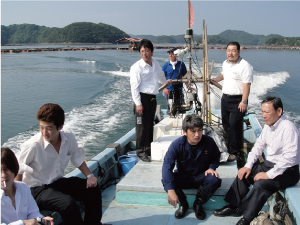 養殖場視察の画像1