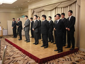 仲卸協同組合・買受人組合・唐戸魚市場合同新年会の画像1